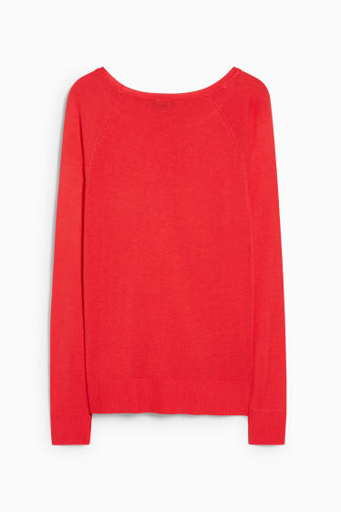 Femmes - Pullover basique - rouge