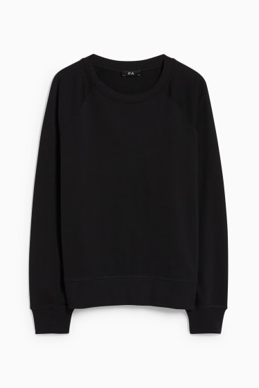 Dames - Basic-sweatshirt - zwart