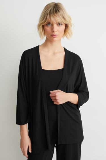 Donna - Cardigan basic - nero