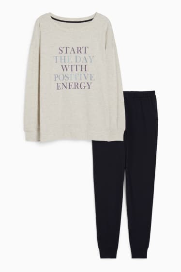 Dona - Pijama - gris clar jaspiat