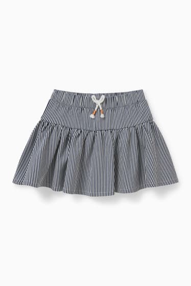 Enfants filles - Ensemble - 2 T-shirts, une jupe et des leggings - 4 pièces - blanc crème