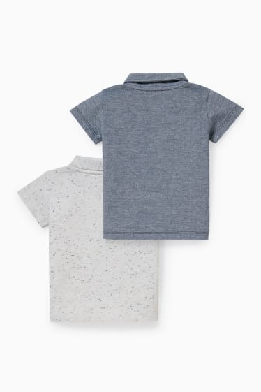 Bébés garçons - Lot de 2 - polos pour bébé - bleu