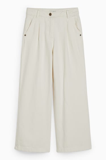 Enfants filles - Pantalon - wide leg - blanc crème