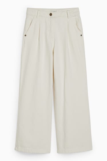 Enfants - Pantalon - wide leg - blanc crème