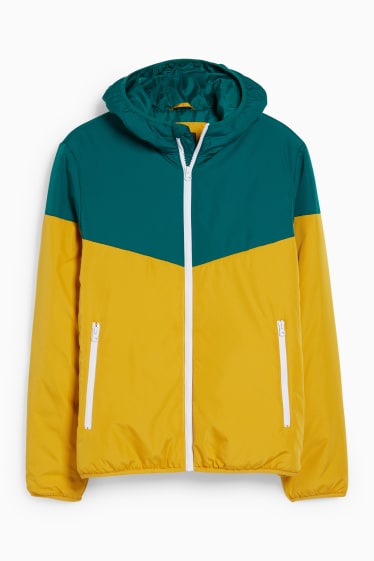 Men - Jacket with hood - yellow