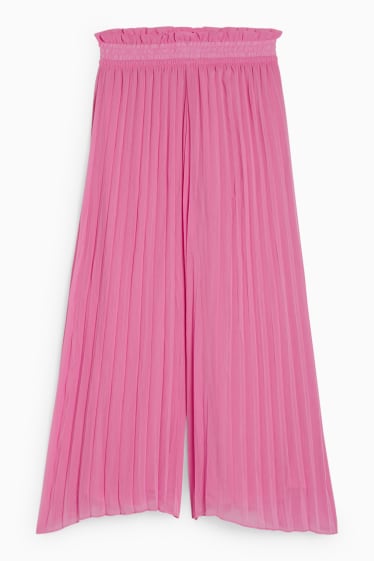Children - Pleated trousers - pink