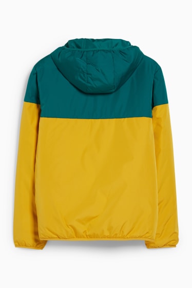 Uomo - Giacca con cappuccio - giallo
