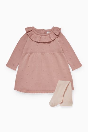 Baby Mädchen - Baby-Outfit - 2 teilig - pink