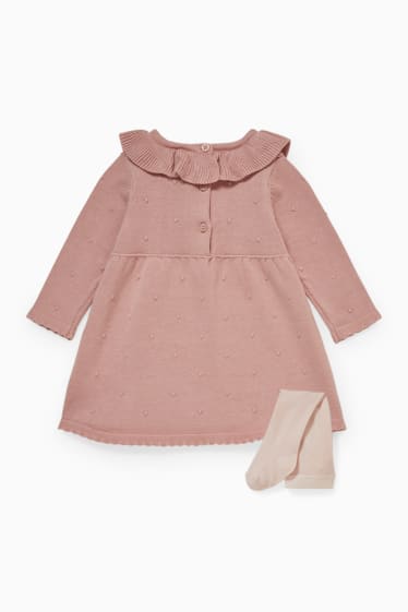 Baby Mädchen - Baby-Outfit - 2 teilig - pink