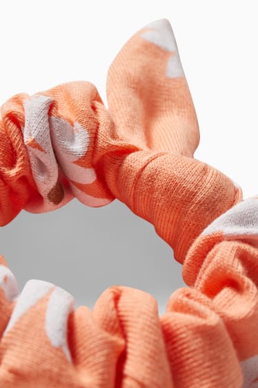 Kinder Mädchen - Set - Strickjacke, Kurzarmshirt und Scrunchie - 3 teilig - weiss