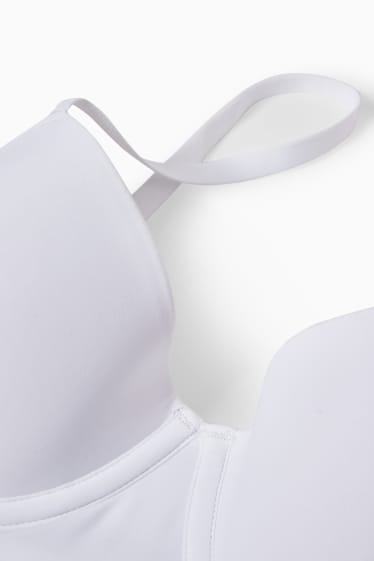 Dámské - Multipack 2 ks - podprsenka s kosticemi - DEMI - s vycpávkami - LYCRA® - bílá