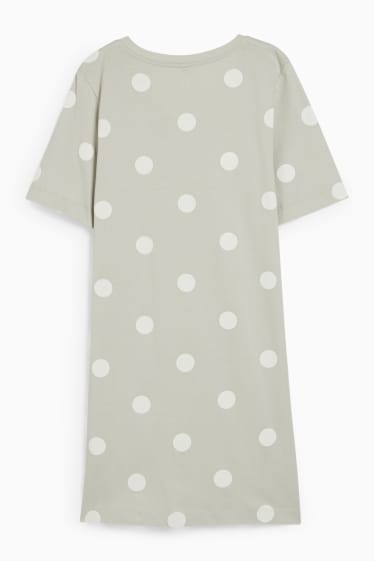 Dona - Camisa de dormir - piquets - beix clar