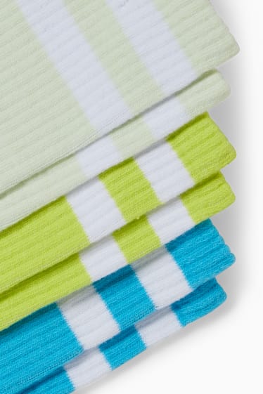 Femei - Multipack 3 perechi - șosete de tenis - verde mentă