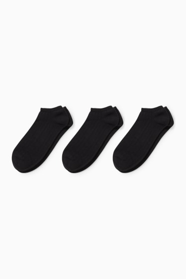 Women - Multipack of 3 - trainer socks - black