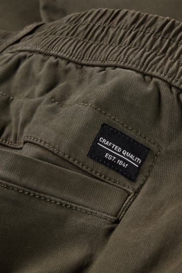 Uomo - Pantaloni cargo - regular fit - kaki