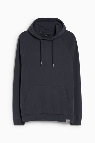 Heren - Hoodie - donkerblauw