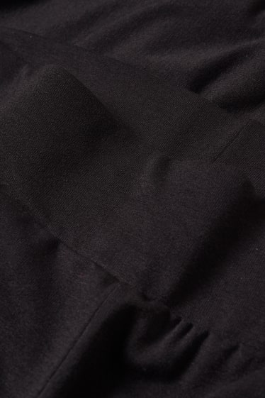 Femmes - Pantalon basique en jersey - loose fit - noir