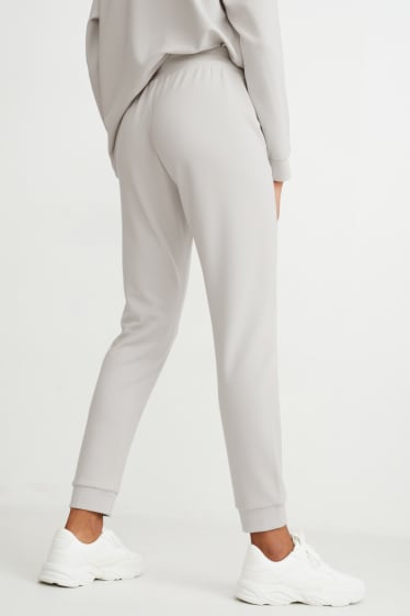 Donna - Pantaloni sportivi basic - crema