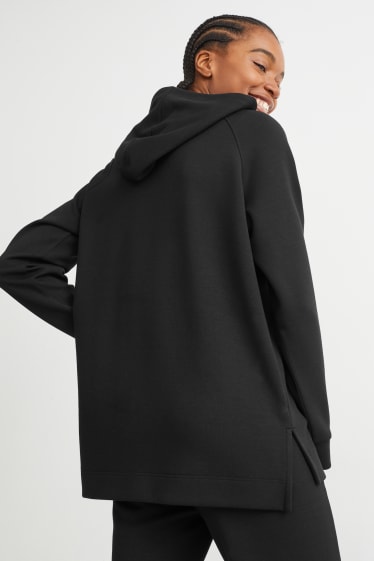 Femmes - Sweat à capuche basique - noir