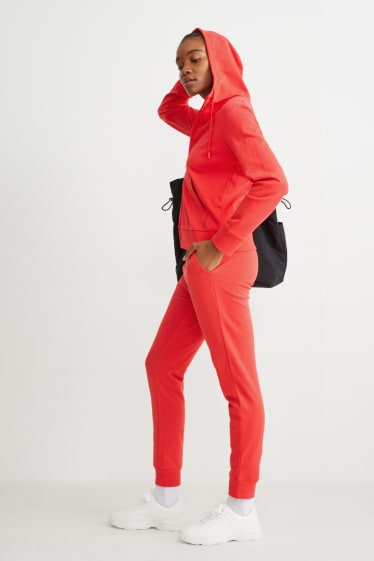 Dona - Pantalons de xandall bàsics - vermell