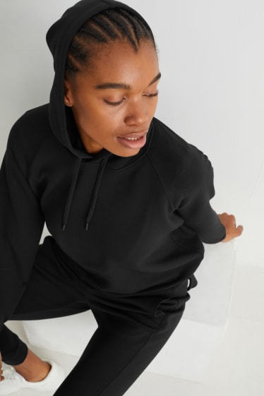 Femmes - Sweat à capuche basique - noir