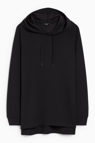 Femmes - Sweat à capuche basique - noir