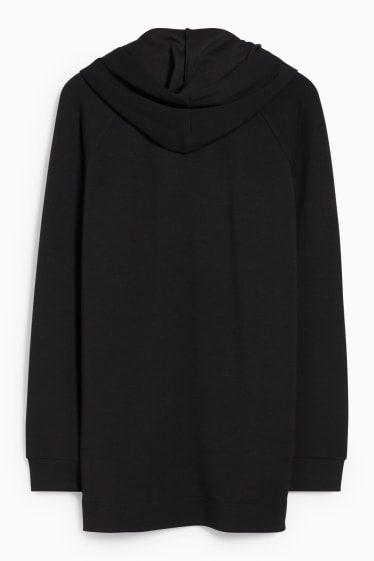 Femmes - Sweat à capuche basique - noir