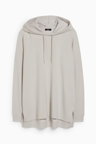 Damen - Basic-Hoodie - cremefarben