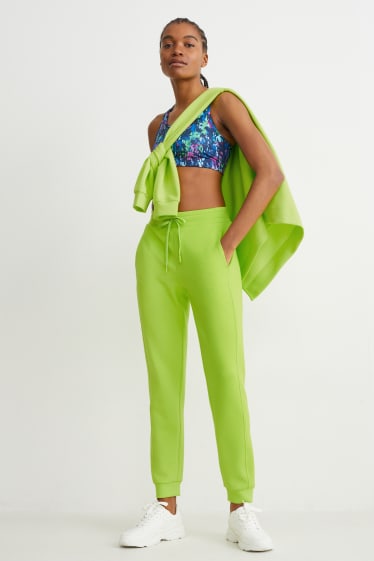 Damen - Basic-Jogginghose - neon-grün