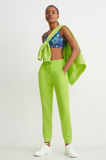 Damen - Basic-Jogginghose - neon grün