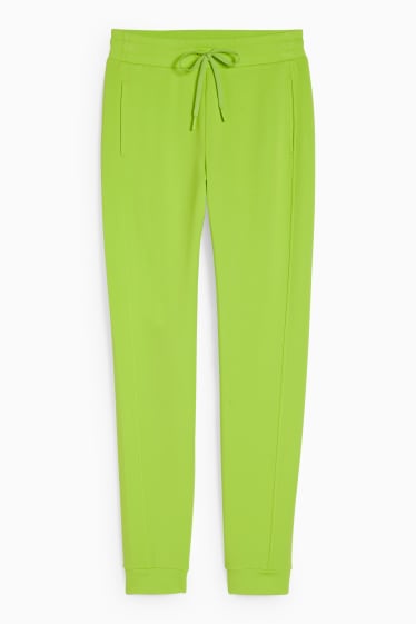 Donna - Pantaloni sportivi basic - verde fluorescente