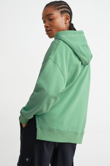 Mujer - Sudadera con capucha - verde claro