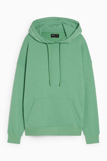 Mujer - Sudadera con capucha - verde claro