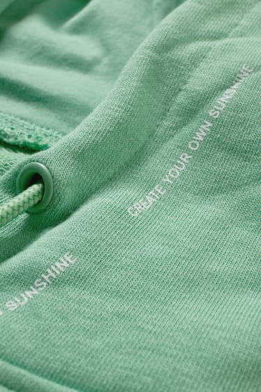 Mujer - Sudadera con capucha - verde claro