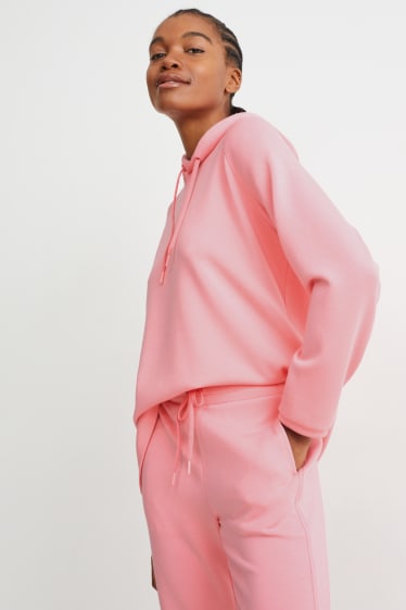 Damen - Basic-Hoodie - pink