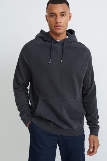 Heren - Hoodie - donkerblauw