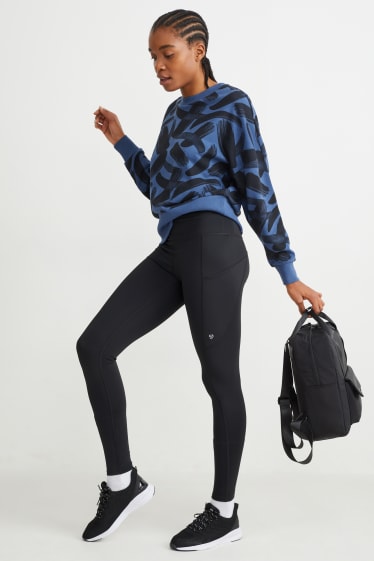 Women - Active leggings - compressive - running - 4 way stretch - black