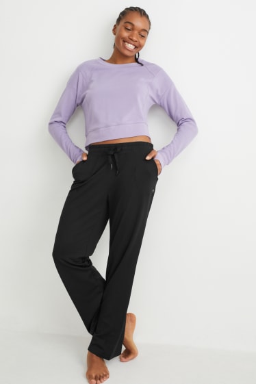 Mujer - Pantalón funcional - yoga - 4 Way Stretch - negro