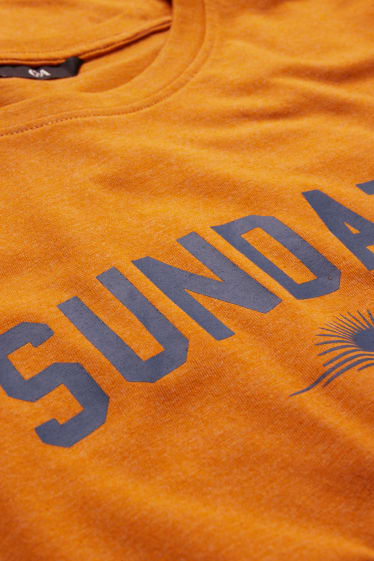 Heren - T-shirt - oranje