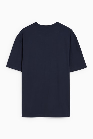 Uomo - T-shirt - blu scuro