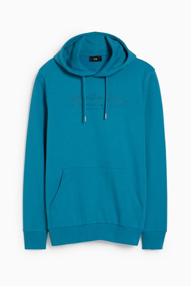 Hommes - Sweat à capuche - turquoise foncé