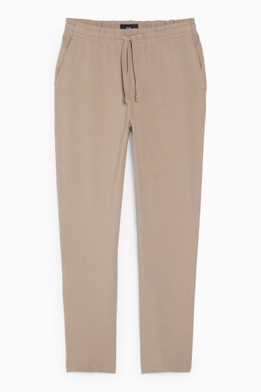 Heren - Joggingbroek - beige