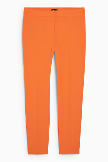 Mujer - Pantalón de tela - mid waist - regular fit - naranja