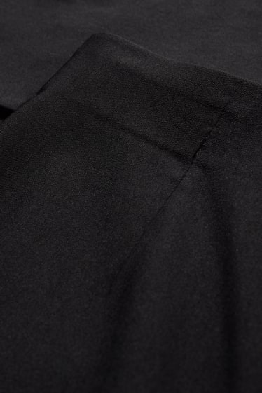 Damen - Stoffhose - High Waist - Regular Fit - schwarz