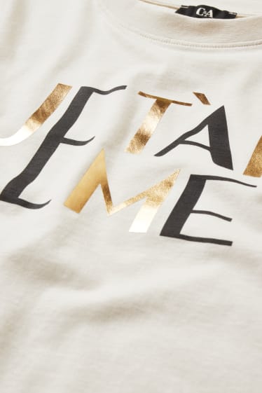 Femei - Tricou - alb-crem