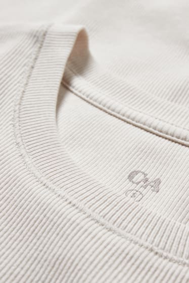Dames - T-shirt - crèmekleurig