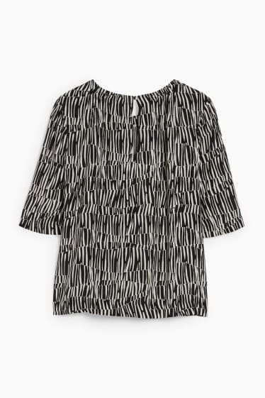 Mujer - Blusa - estampada - negro / beis