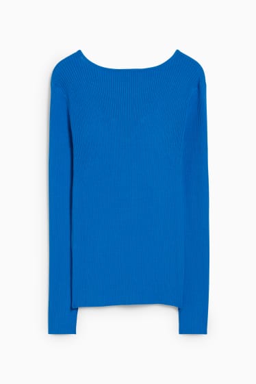 Damen - Pullover - blau