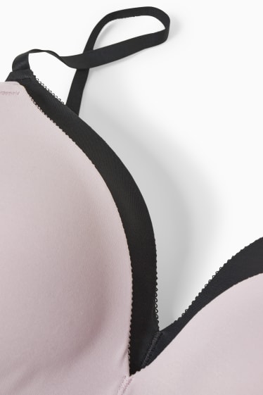 Donna - Confezione da 2 - reggiseno senza ferretti - imbottito - LYCRA® - viola chiaro