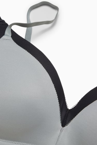 Femei - Multipack 2 buc. - sutien fără armătură - vătuit - LYCRA® - negru